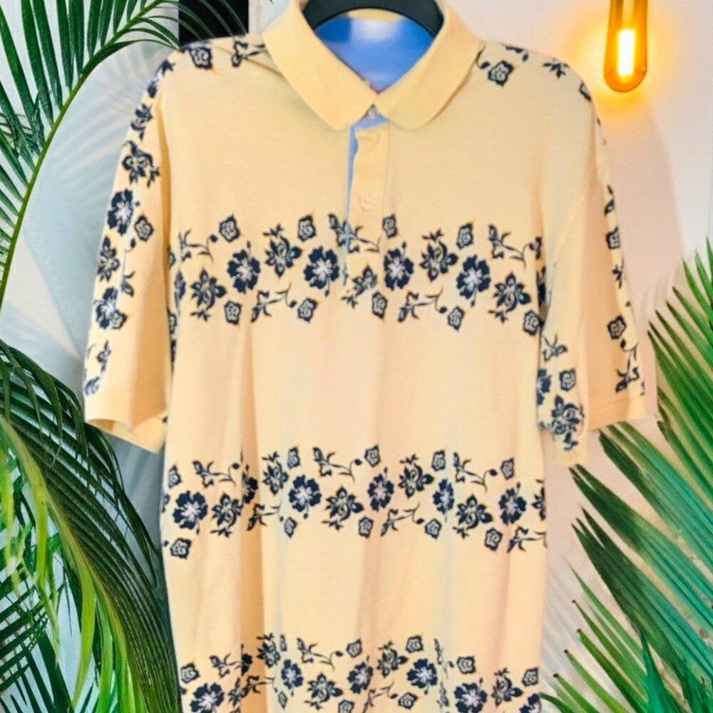 Rare Vintage Tommy‎ Hilfiger Hibiscus Polo